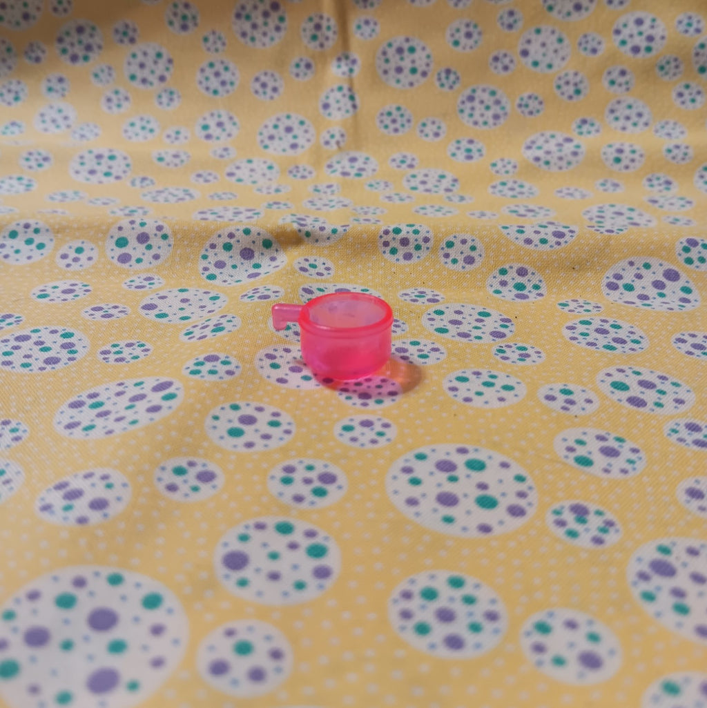 Superstar Era Barbie Neon Pink Translucent Teacup