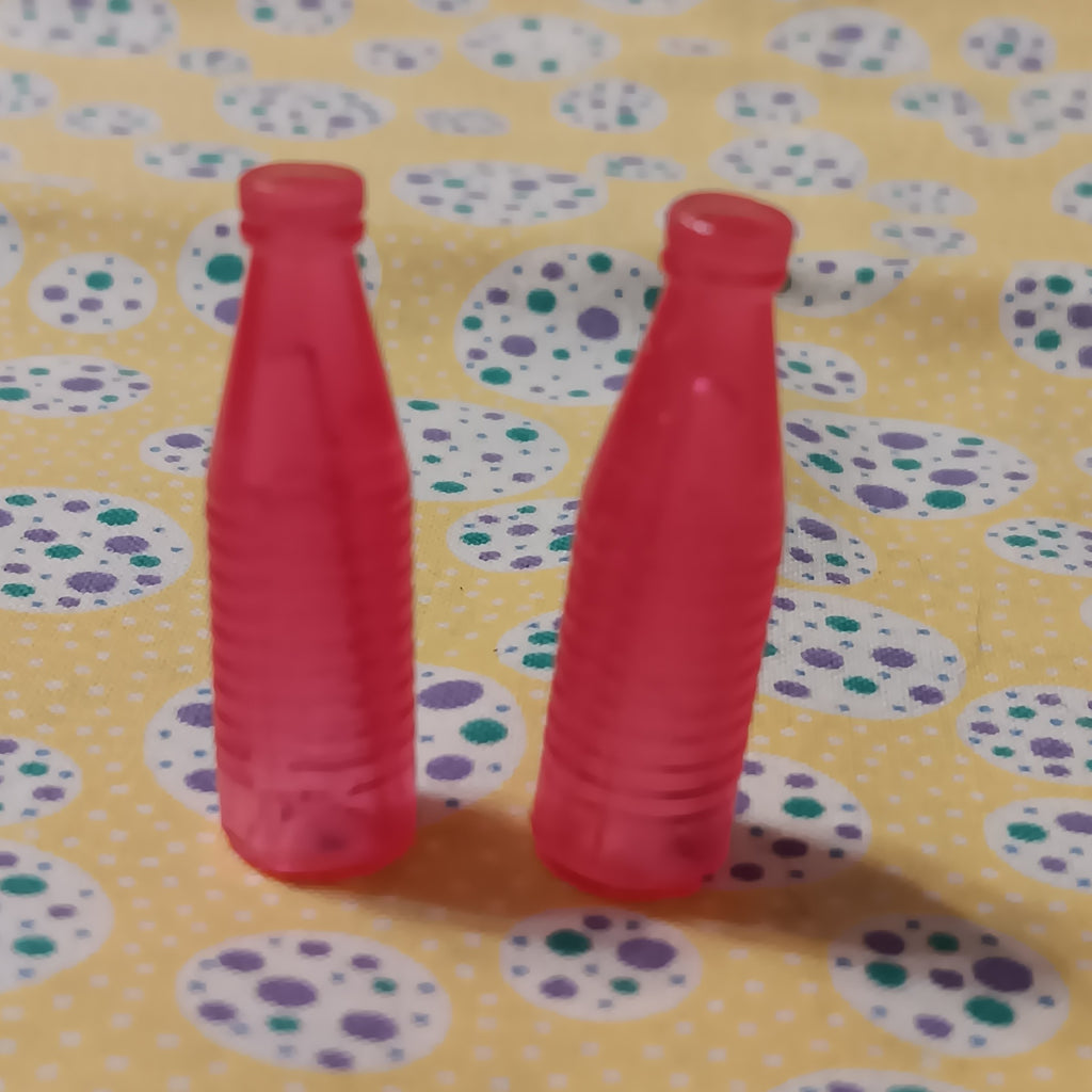 Pair of Superstar Era Dreamhouse Hot Pink Soda Bottles