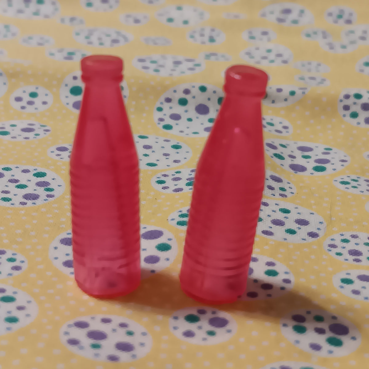 Pair of Superstar Era Dreamhouse Hot Pink Soda Bottles