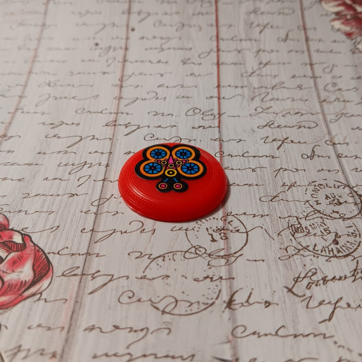 Vintage 1970's Barbie Red Butterfly Frisbee