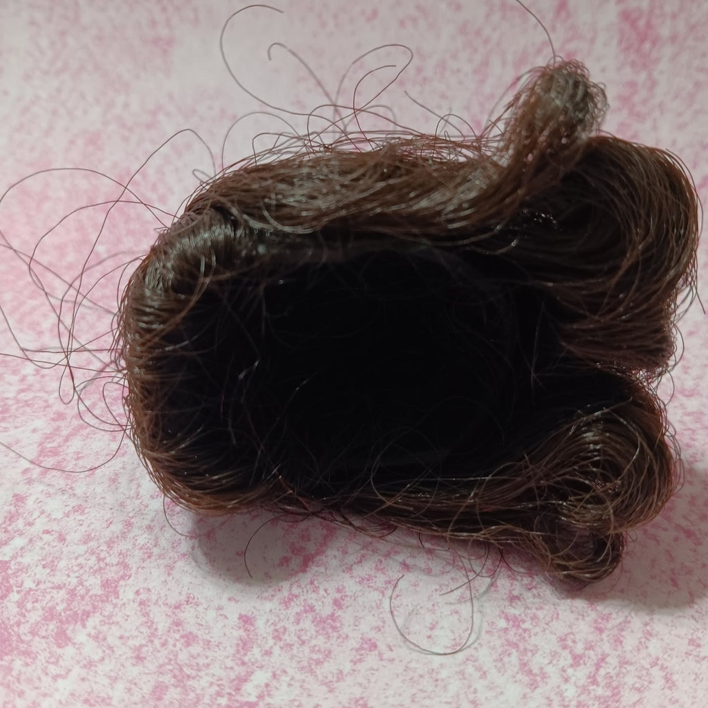 Vintage 1963 Fashion Queen Barbie Dark Brown Pageboy Wig HTF