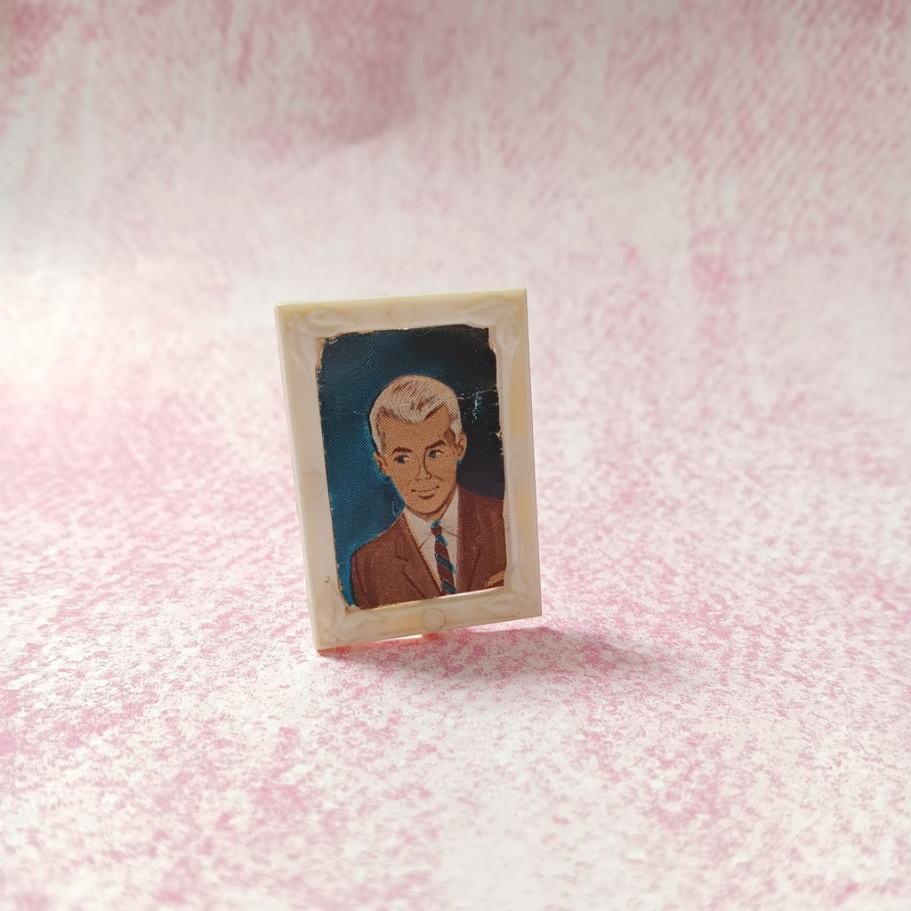 Vintage Barbie Suzy Goose Vanity Framed Portrait of Ken