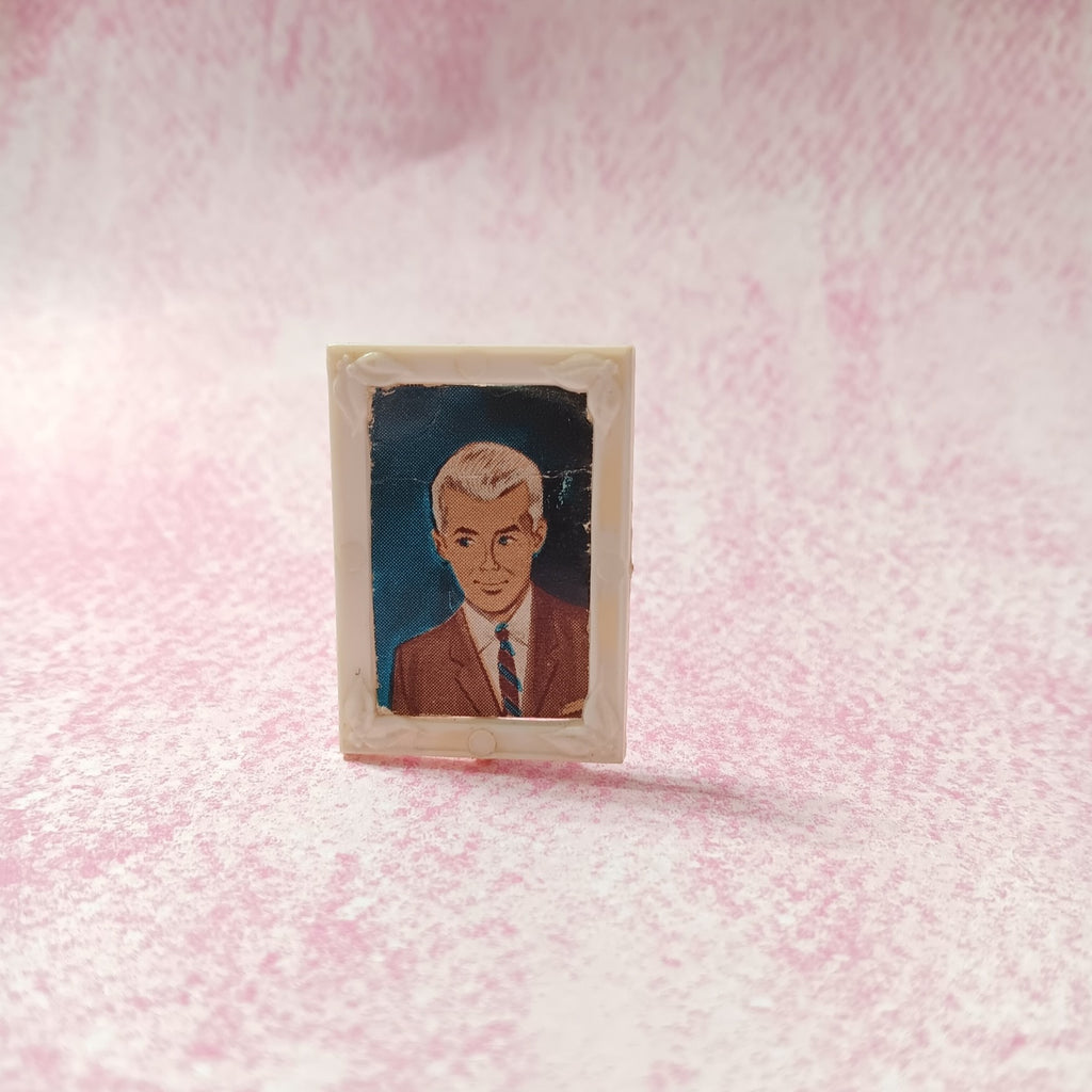 Vintage Barbie Suzy Goose Vanity Framed Portrait of Ken