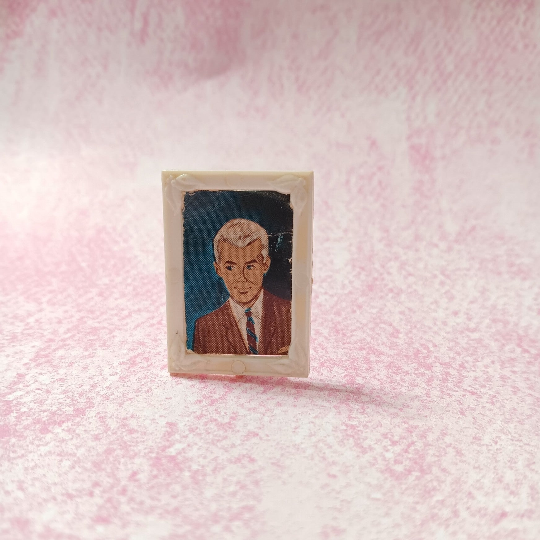 Vintage Barbie Suzy Goose Vanity Framed Portrait of Ken