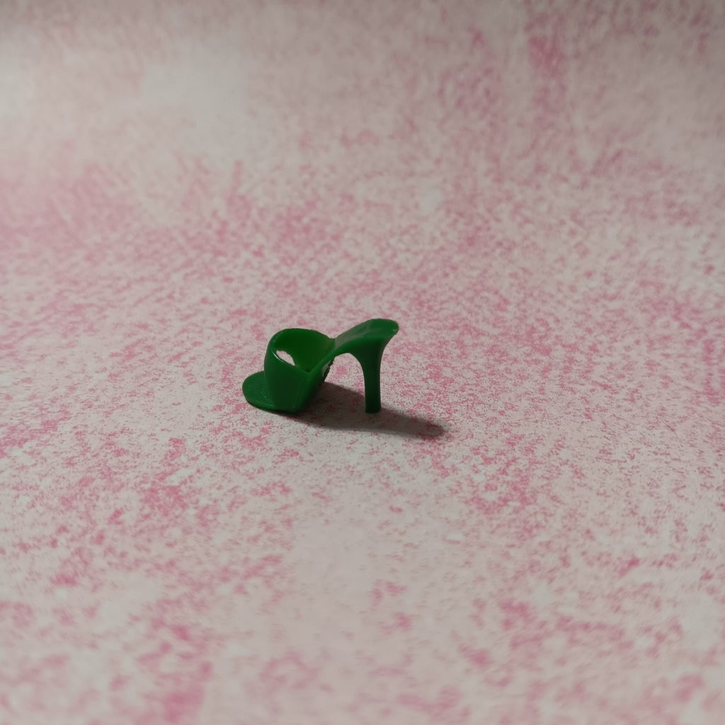 RARE Vintage Barbie Green Open Toe JAPAN Heel from Theater Date