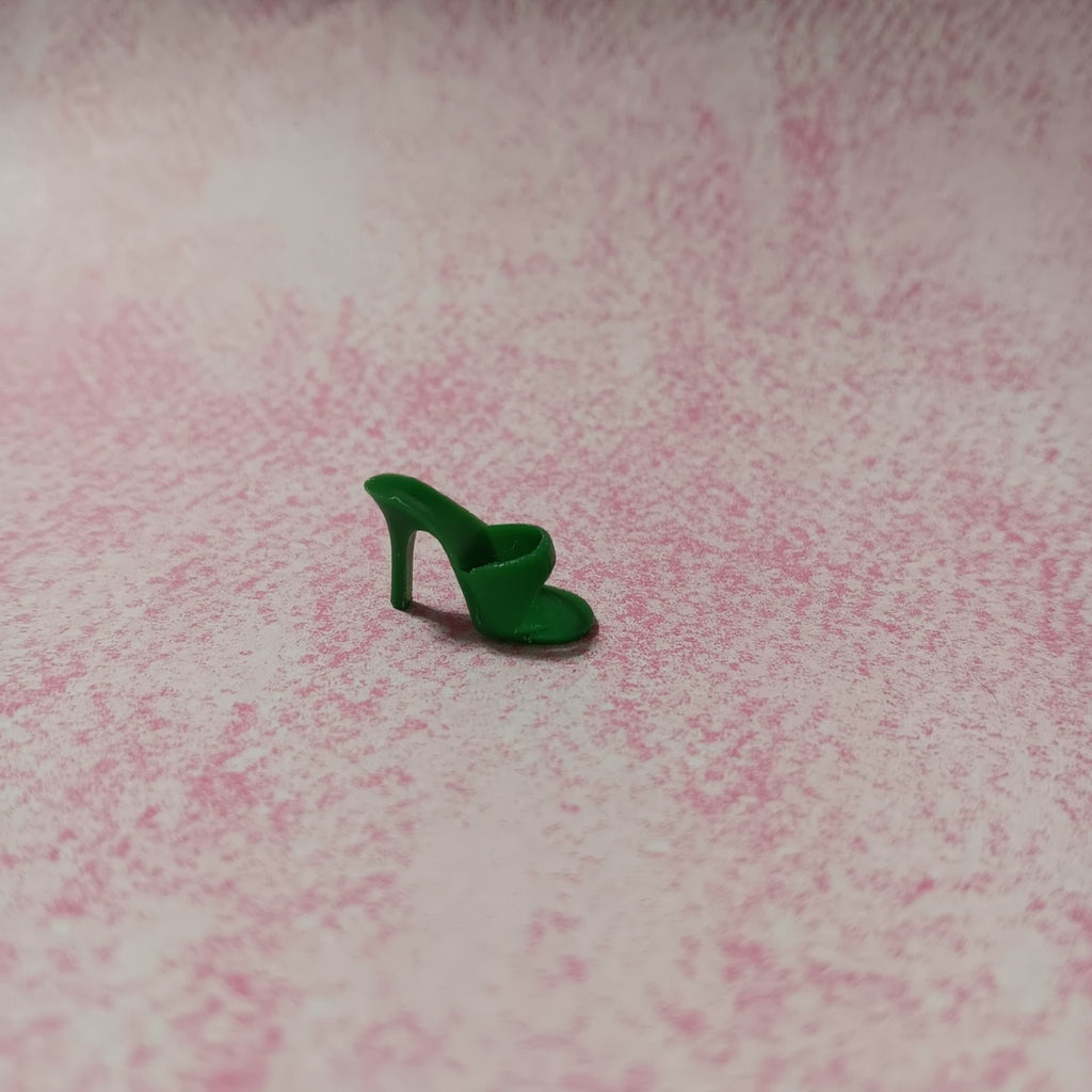 RARE Vintage Barbie Green Open Toe JAPAN Heel from Theater Date