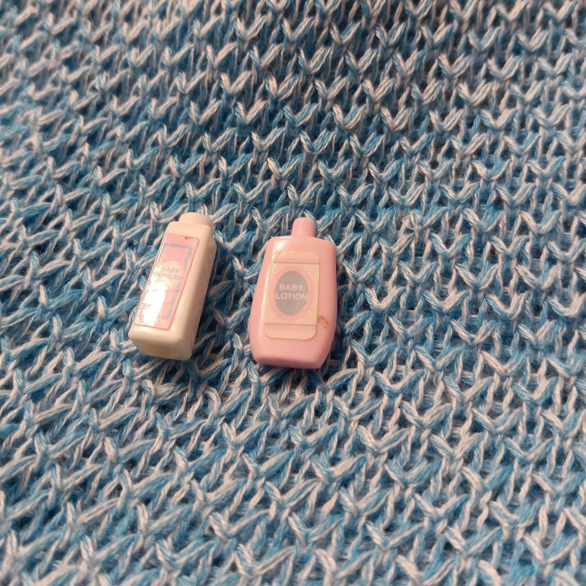 Miniature Baby Lotion and Baby Powder Bottles
