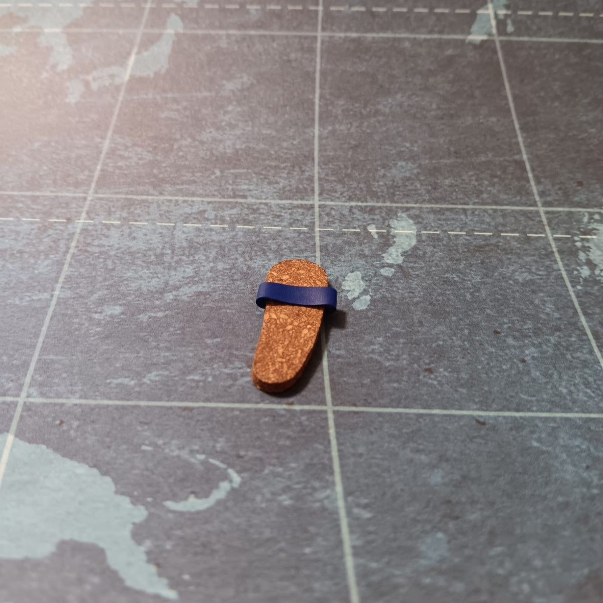 Vintage Allan, Ken's Buddy's Right Blue Cork Sandal
