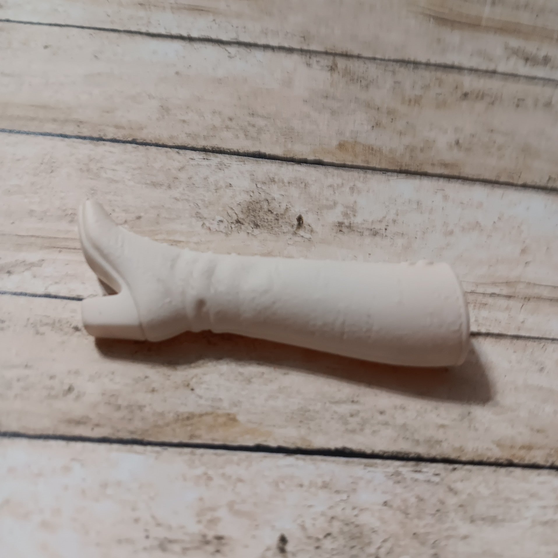 Vintage 1970's Barbie White Squishy Knee High Boot